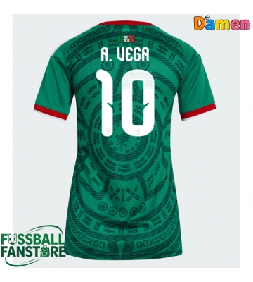 Mexiko Alexis Vega #10 Replik Heimtrikot Damen WM 2026 Kurzarm